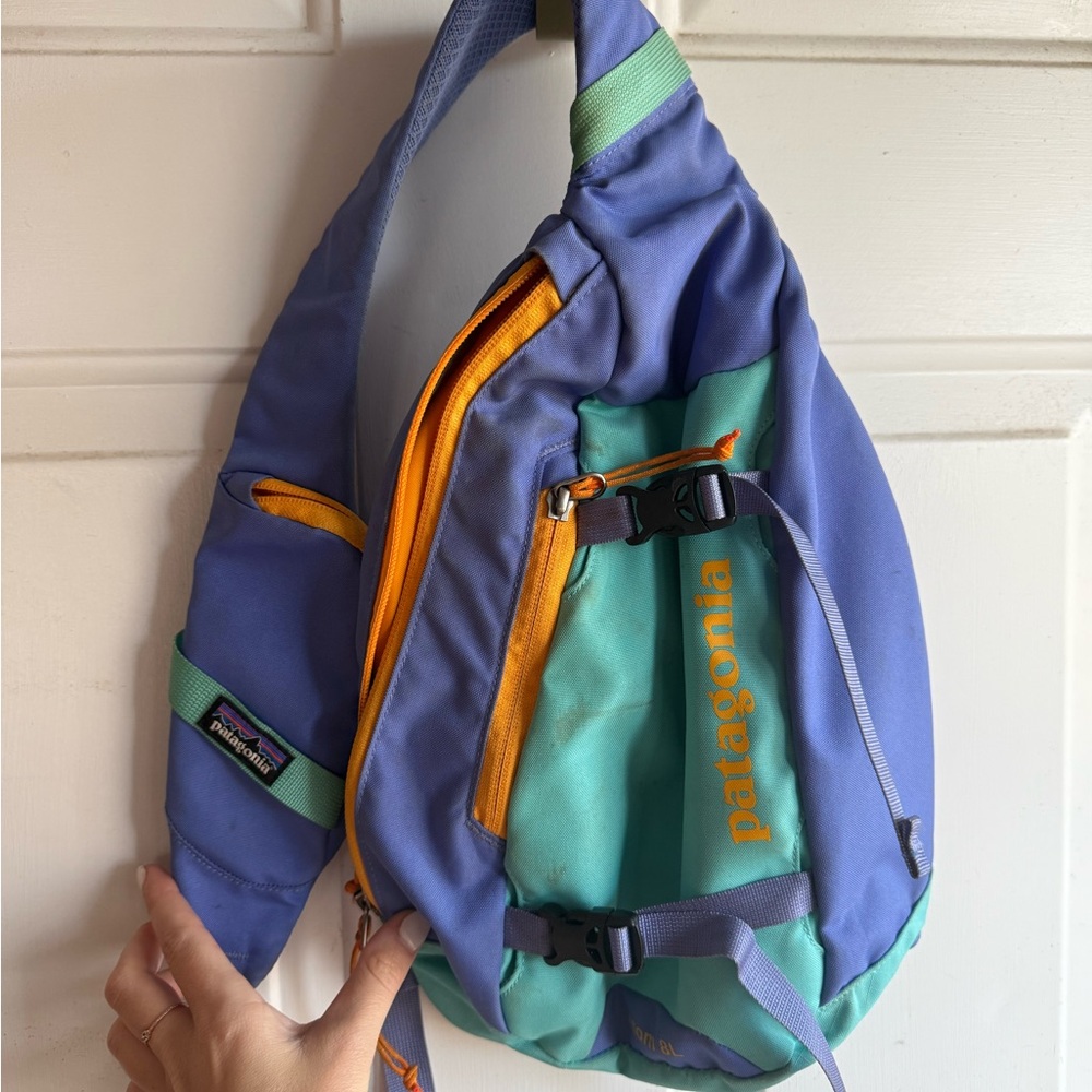 Patagonia Blue and Green Bag